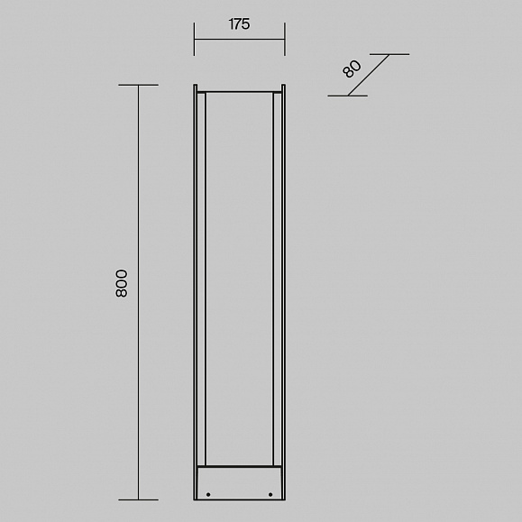 Ландшафтный светильник Reso Maytoni O445FL-L20GF3K1 цвет Графит фото 6