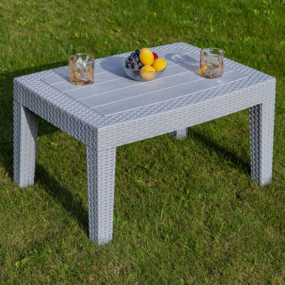 Лаунж стол Lana Royal Family из пластика, цвет светло-серый фото 1