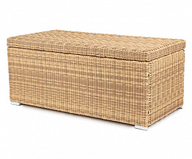 Порту сундук водонепроницаемый из искусственного ротанга, цвет соломенный