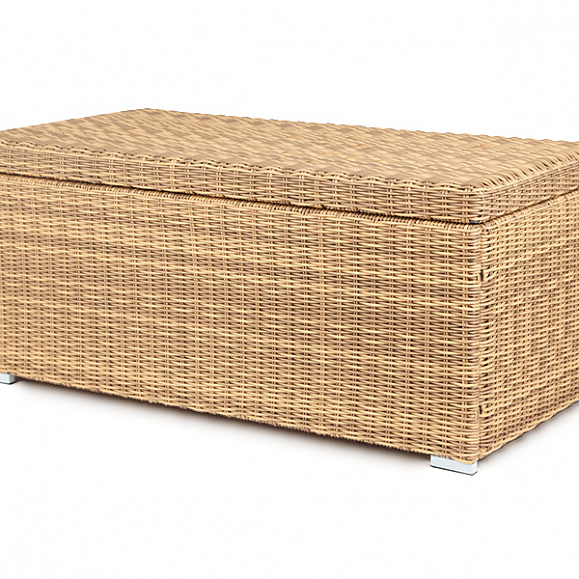 Порту сундук водонепроницаемый из искусственного ротанга, цвет соломенный фото 5