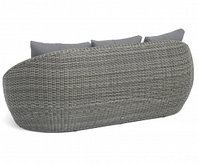 Барселона диван из искусственного ротанга трехместный, цвет графит