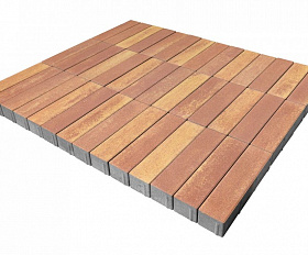 Тротуарная плитка Braer Ригель 320x80x60 мм Colormix Рассвет