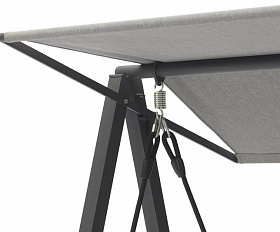 Качели Malmo Brafritid антрацит/серый, алюминий/тик