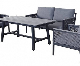 Комплект Сан Ремо 4SIS садовый для лаунж-зоны серый