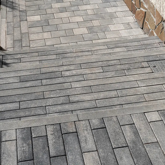 Тротуарная плитка Braer Ригель 320x80x60 мм Colormix Ночь фото 6