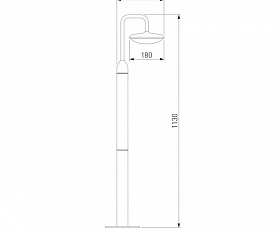 Уличный светильник Elektrostandard Portal 35162/F серый