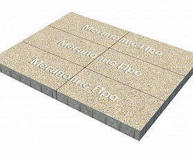 Тротуарная плита Фабрика Готика 600х300х60 мм Жельтау FINO