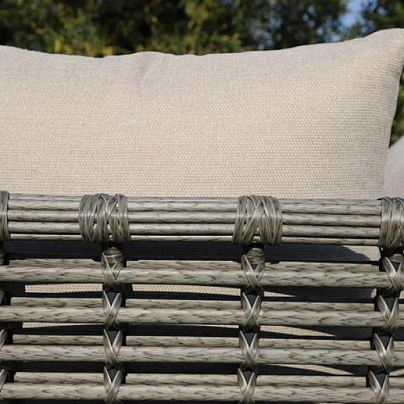 Лаунж-Зона Валенсия 4SIS из искусственного ротанга, цвет серый фото 2