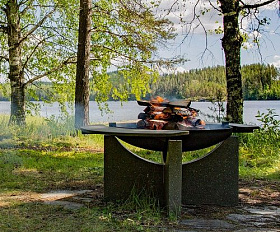 Костровая чаша чугунная Concretika Premium S80XL, толщина 12 мм