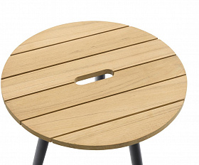 Кофейный стол Marine Brafritid антрацит/натуральный, алюминий/тик