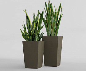Кашпо Concretika Коник 40x40x70 Олива 310 256
