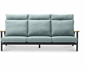 Комплект лаунж мебели Malmo Brafritid с 3-х местным диваном,антрацит/зелёный, алюминий