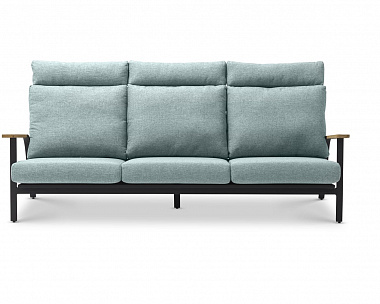 Комплект лаунж мебели Malmo Brafritid с 3-х местным диваном,антрацит/зелёный, алюминий