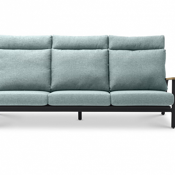 Комплект лаунж мебели Malmo Brafritid с 3-х местным диваном,антрацит/зелёный, алюминий фото 2