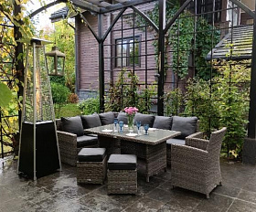 Комплект мебели Zorro Plus Royal Family из искусственного ротанга, цвет серый