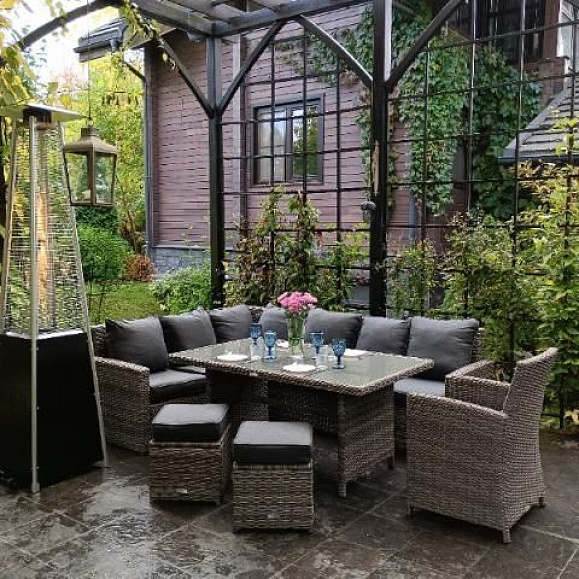 Комплект мебели Zorro Plus Royal Family из искусственного ротанга, цвет серый фото 6