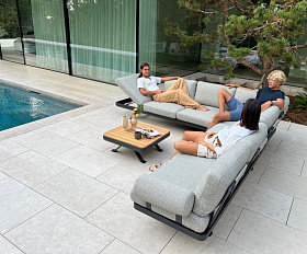 Комплект лаунж мебели Lund Brafritid антрацит/серый, алюминий