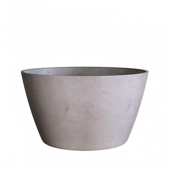 Кашпо Concretika  Bowl D80 H45 Concrete White фото 1