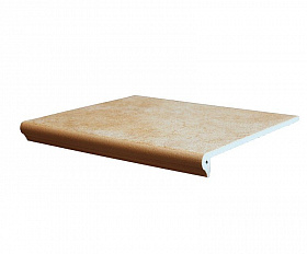 Клинкерная ступень флорентийская Interbau Art 113 Gold Braun, 360*320*9,5 мм R10