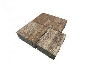 Тротуарная плитка Нобетек Новый город 1НГ6Ф Колормикс №28 Мокко