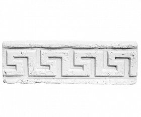 Карниз "Меандр узкий" линейный, цвет Белый