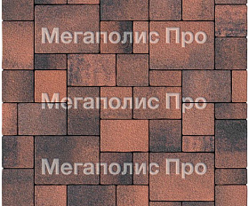 Тротуарная плитка Выбор Мюнхен Б.2. Фсм.6 60 мм Листопад гранит Клинкер