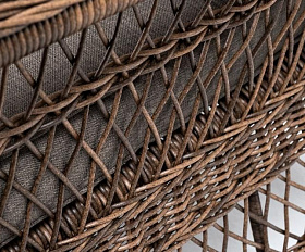 Диван трехместный Гранд Латте 4SIS из искусственного ротанга, цвет коричневый