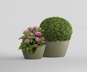 Кашпо Concretika Боул D80H45 Хакс 170 4010