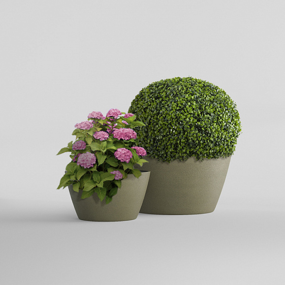 Кашпо Concretika Боул D80H45 Хакс 170 4010 фото 6