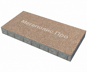 Тротуарная плита Фабрика Готика 600х400х80 мм Голд 15