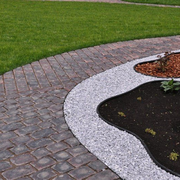 Бордюр садовый KANTA Standartpark SP Б-16000.10.02-ПП 82552 Бухта Черный 100 м фото 3