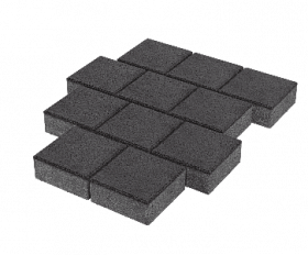 Тротуарная плитка Stellard Квадрат 300x300x80 мм Черный