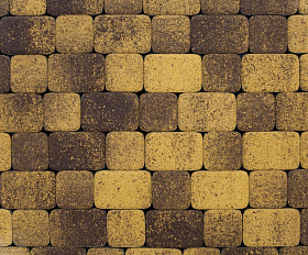 Тротуарная плитка Выбор Классико Листопад А.1.КО.4 Гранит 40 мм Янтарь