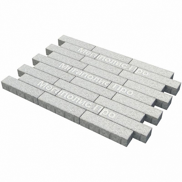 Тротуарная плитка Braer Ригель 2.0 320x80x60 мм Мрамор фото 1