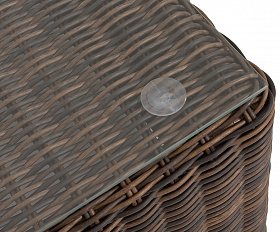 Капри журнальный столик плетеный, цвет коричневый