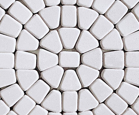 Тротуарная плитка 342 механический завод Классика круговая 60мм Белый