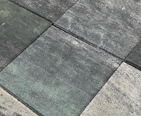 Тротуарная плитка Нобетек Квадрат 2К5ф 300x300x50 Колормикс №3 Малахит