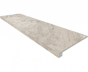 Комплект Керамогранитная ступень Estima OM01 33x120 см с бортиком + Подступенок 14,5х120 см