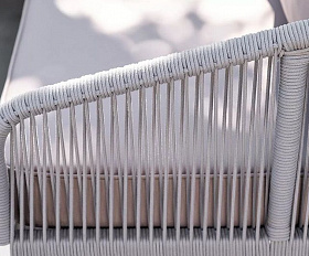 Кресло Канны 4SIS из роупа (веревки), цвет светло-серый