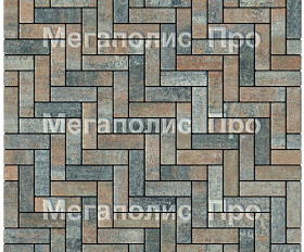 Тротуарная плитка Выбор Паркет Б.4.П.6 Листопад Клен