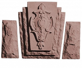 Замковый камень №1, цвет Коричневый