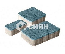 Тротуарная плитка Сиян Старый город П23-6 60 мм Синий