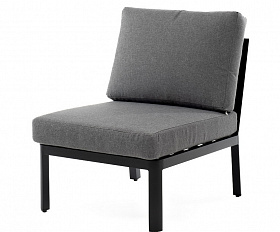 Париж модуль диванный алюминиевый центральный, цвет серый