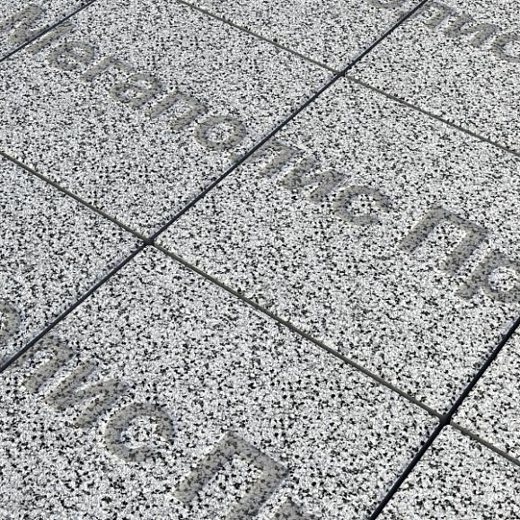 Тротуарные плиты Выбор Квадрум  В.1.К.10 300х300х100 мм Стоунмикс Бело-черный фото 2