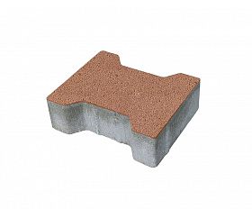 Тротуарная плитка 342 механический завод Катушка 200х165х80 мм, коричневый