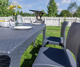 Обеденный комплект July M Royal Family из пластика, цвет графит