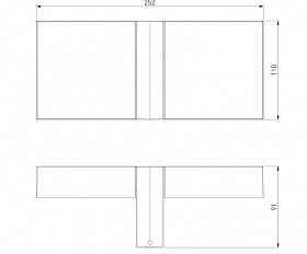 Уличный светильник Elektrostandard Twin 35170/D черный