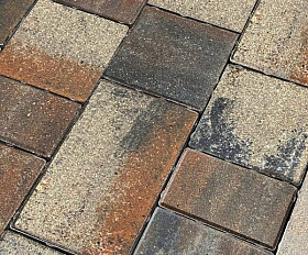 Тротуарная плитка Koldiz Новый Город 60 мм Оникс Коричневый