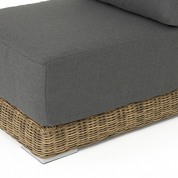 Капри модуль диванный прямой с подушками, цвет соломенный фото 4