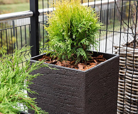 Кашпо Concretika Vase3 D30 H32 Erosia